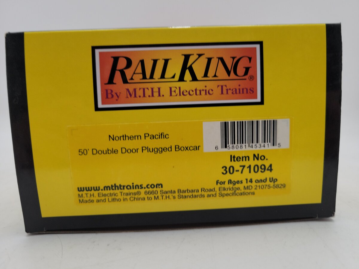 MTH 30-71094 O Northern Pacific 50' Double Plug Door Boxcar #8924 LN/Box