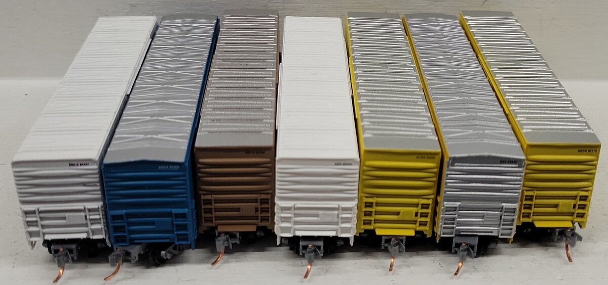 Aztec N Scale Assorted Freight Cars; 80303, 93446, 89440, 84401, 89440, [7] EX