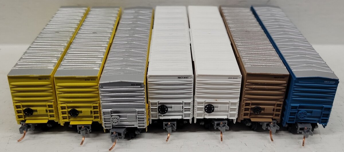Aztec N Scale Assorted Freight Cars; 80303, 93446, 89440, 84401, 89440, [7] EX