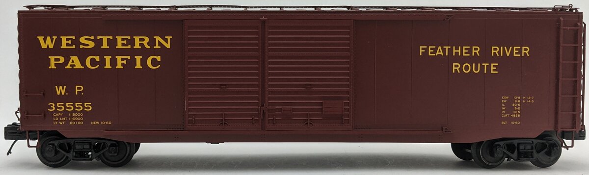 MTH 20-99320 O Western Pacific Feather River Route Box Car #35555 LN/Box