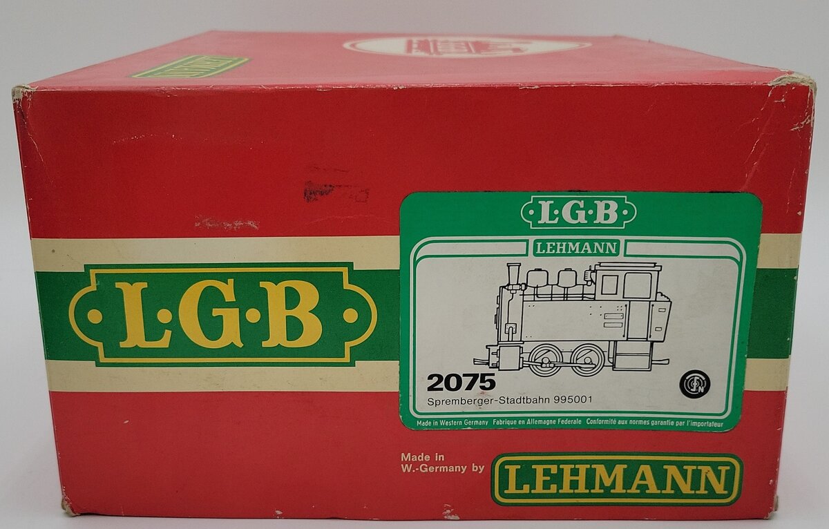LGB 2076D G Scale Deutsche Reichsbahn Steam Locomotive #995001 EX