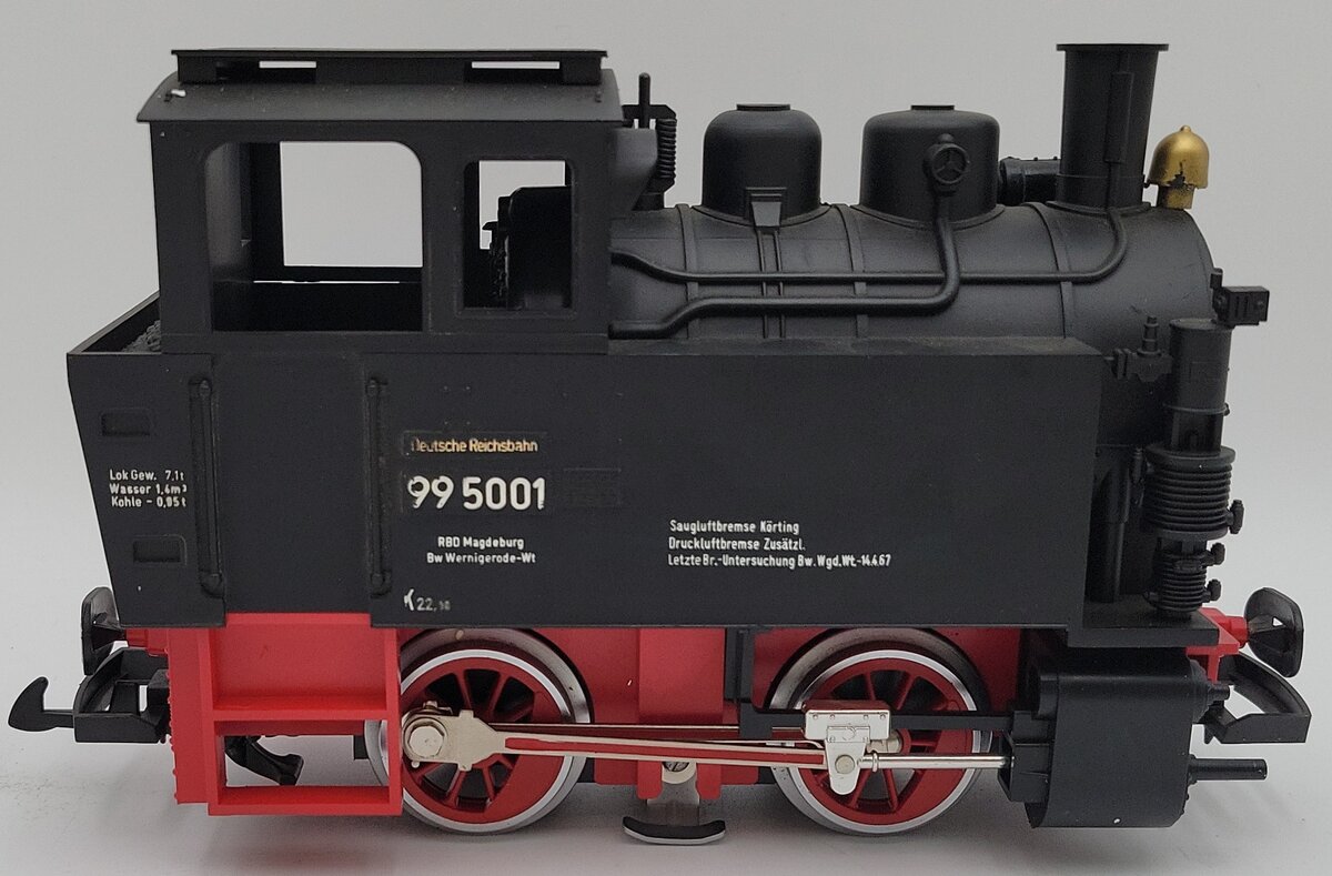 LGB 2076D G Scale Deutsche Reichsbahn Steam Locomotive #995001 EX