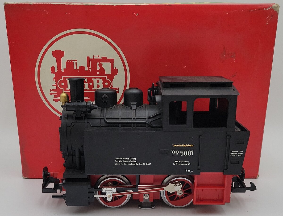 LGB 2076D G Scale Deutsche Reichsbahn Steam Locomotive #995001 EX