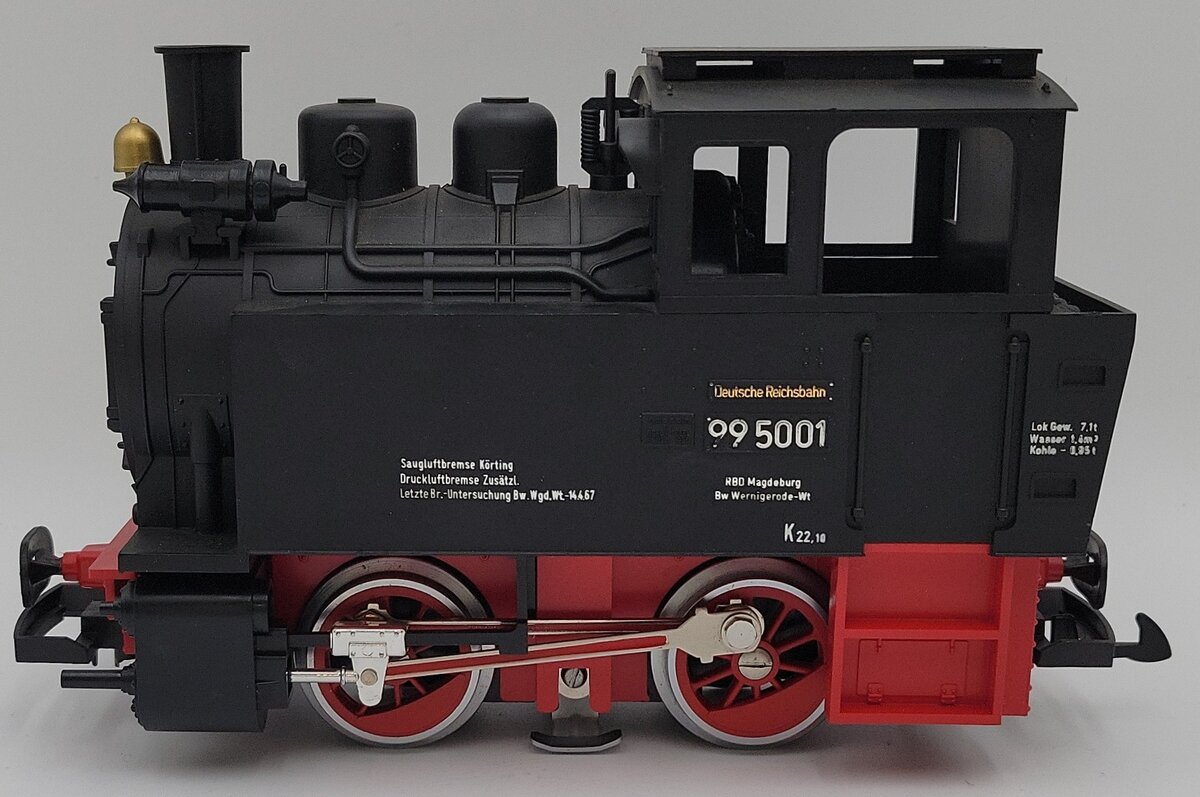 LGB 2076D G Scale Deutsche Reichsbahn Steam Locomotive #995001 EX