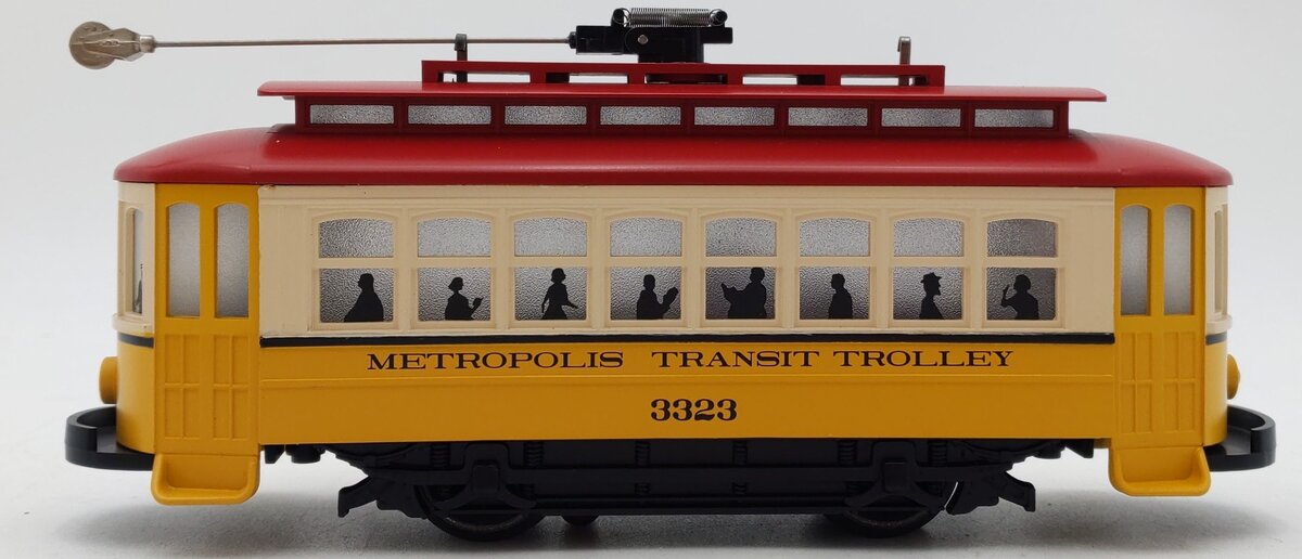 MTH 30-5216 O Metropolis Transit Bump-N-Go Trolley #3323 LN/Box
