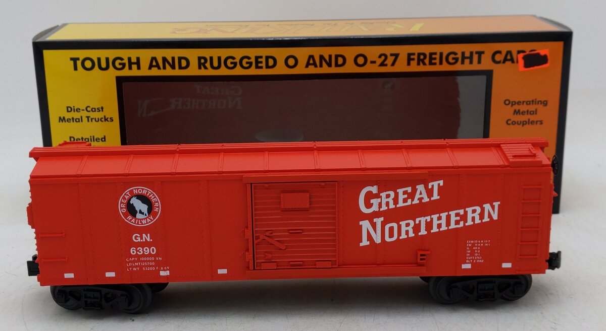 MTH 30-71253 O Gauge Great Northern Boxcar #6390 LN/Box