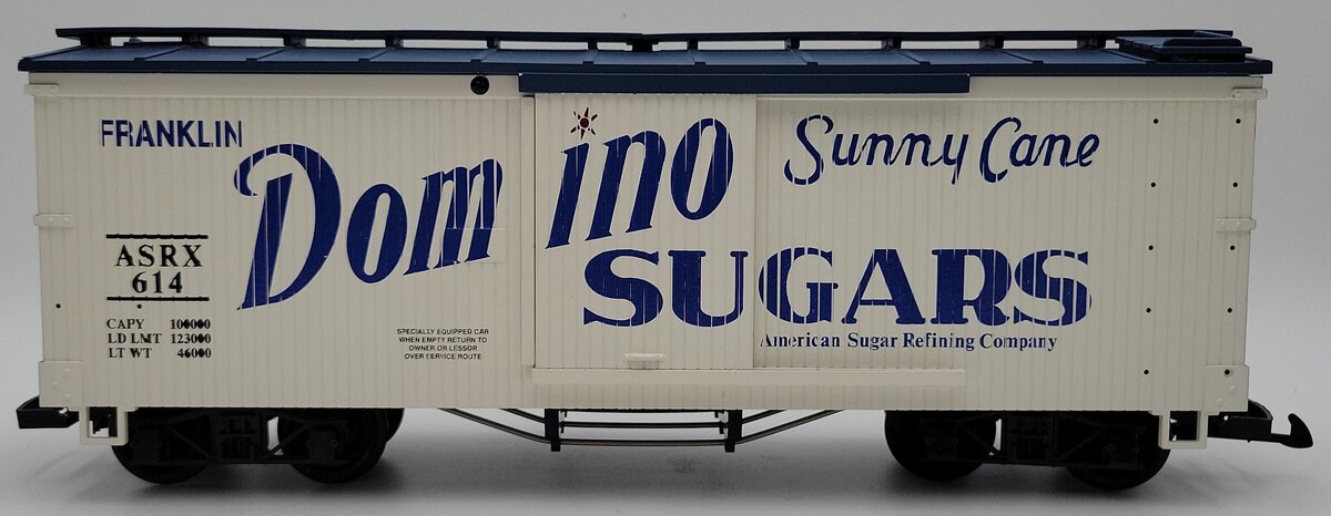 USA Trains 1979 G Domino Sugar Boxcar #614 EX/Box