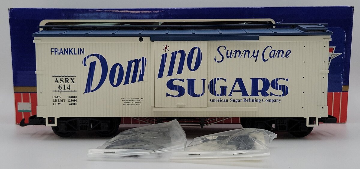 USA Trains 1979 G Domino Sugar Boxcar #614 EX/Box