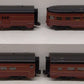 MTH 30-68252 O Gauge Pennsylvania 4-Car 60' Streamlined Passenger Set NIB