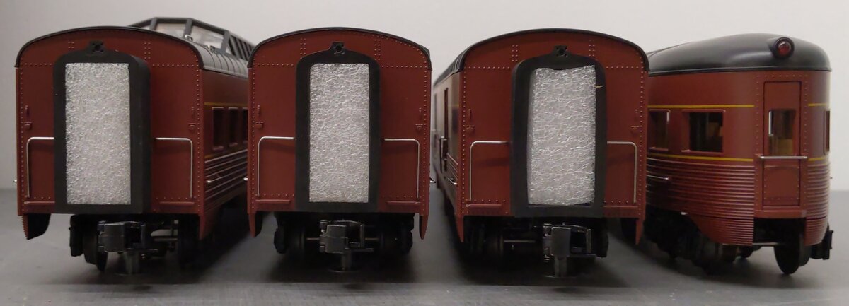 MTH 30-68252 O Gauge Pennsylvania 4-Car 60' Streamlined Passenger Set NIB
