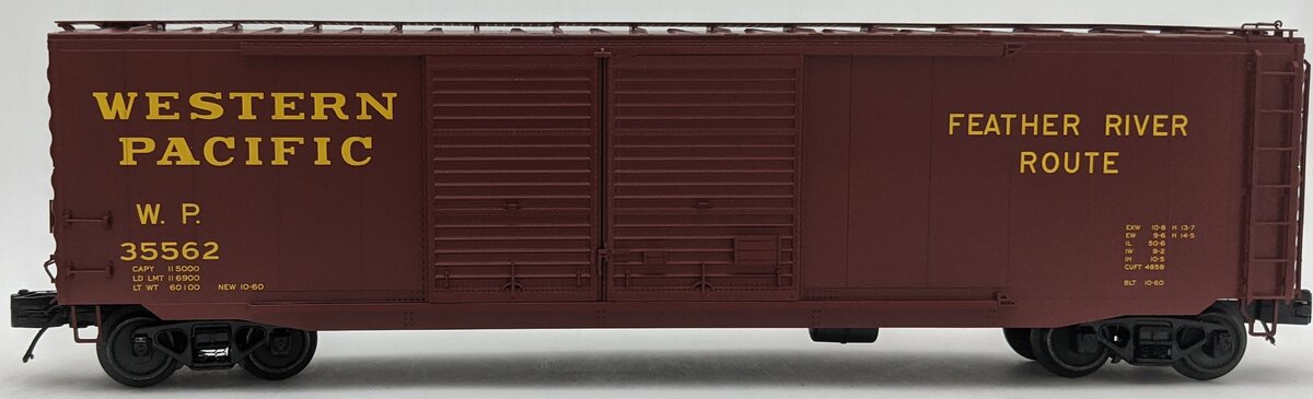 MTH 20-99320 O Western Pacific 50' PS-1 Double Door Box Car #35562 LN/Box
