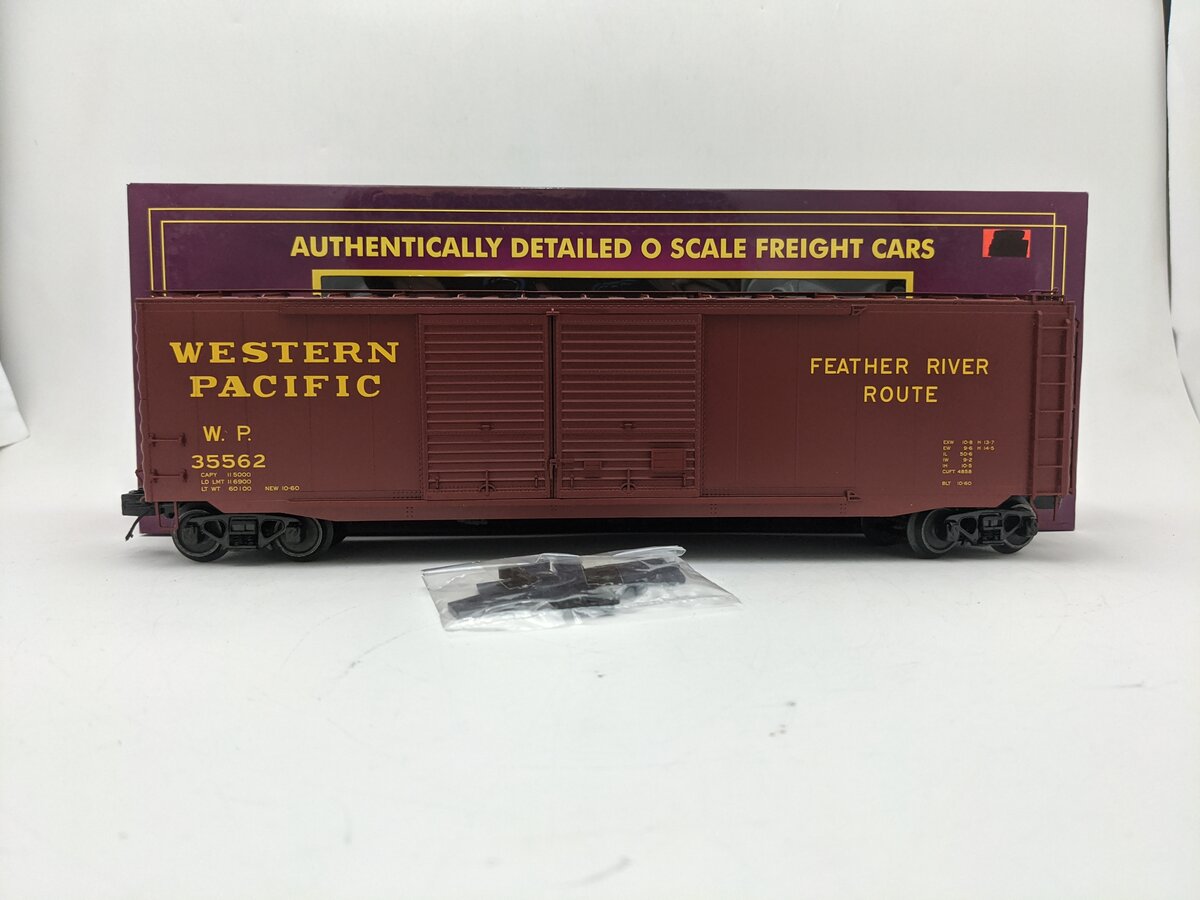 MTH 20-99320 O Western Pacific 50' PS-1 Double Door Box Car #35562 LN/Box