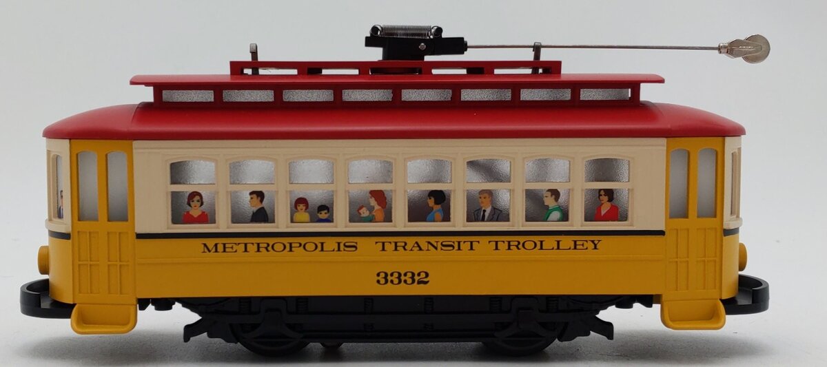 MTH 30-5248 O Metropolis Bump-N-Go Trolley #3332 LN/Box