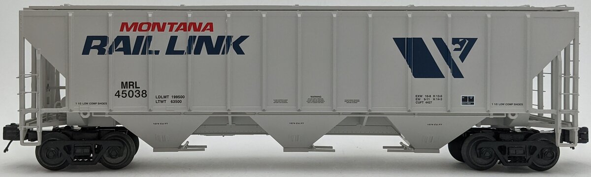 MTH 20-97333 O Montana Rail Link PS-2CD High Side Hopper #45038 LN/Box
