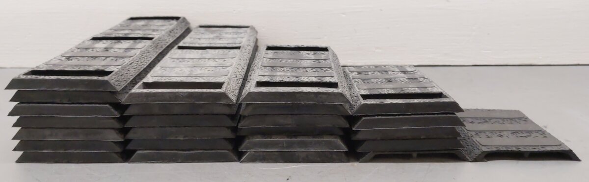 Lionel O Gauge Assorted Straight Johnson Rubber Track Beds [25] - CUSTOM VG