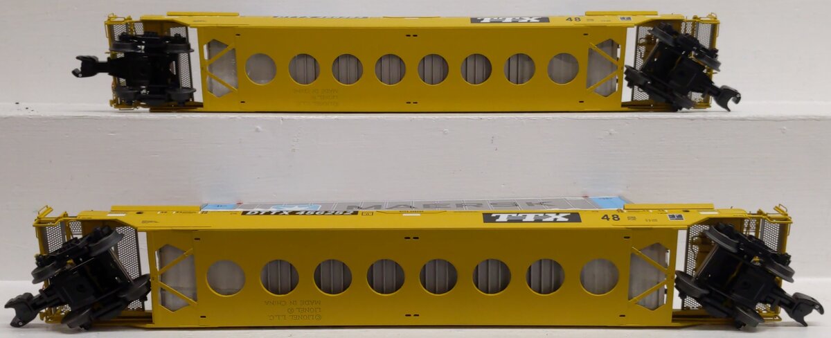 Lionel 6-21874 TTX Husky Stack with Containers (Pack of 2) #456252 & #456253 LN/Box