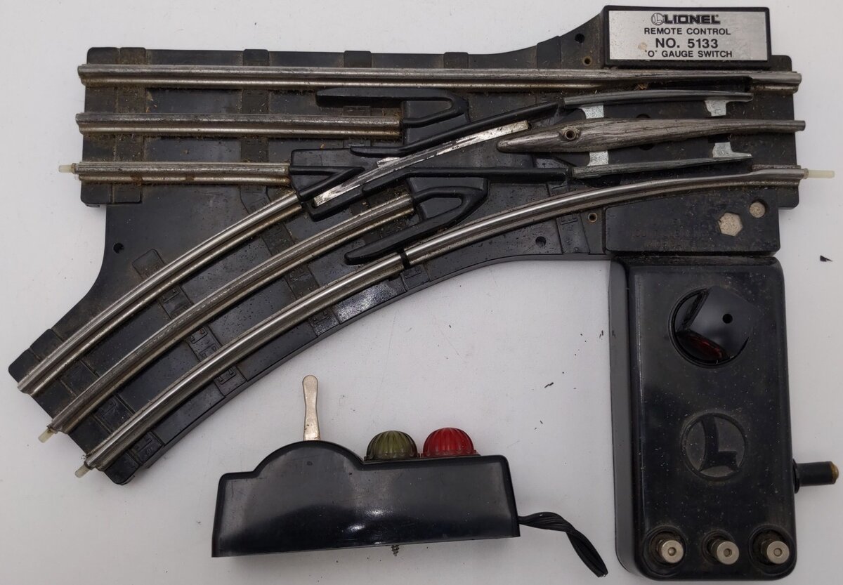 Lionel 6-5133 O Gauge Left Hand Remote Control Switch Turnout EX/Box