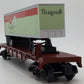MTH 30-76893 O Gauge Northern Pacific Flat Car w/40' Trailer #62518 LN/Box