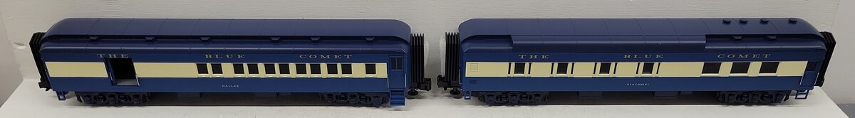 MTH 30-69364 O RailKing Jersey Central 2-Car 60’ Madison Combine/Diner Set NIB