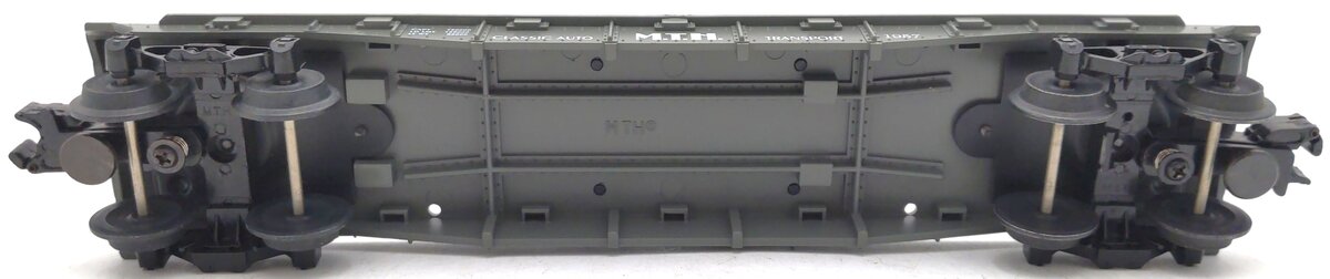 MTH 30-7610 O Gauge MTH Lines Flat Car with 2 Red Ertl '57 Chevys EX