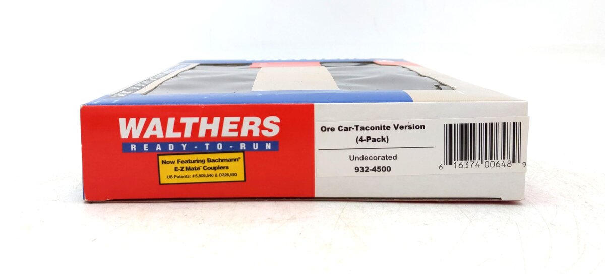 Walthers 932-4500 HO Undecorated Taconite Version Ore Cars (Pack of 4) LN/Box