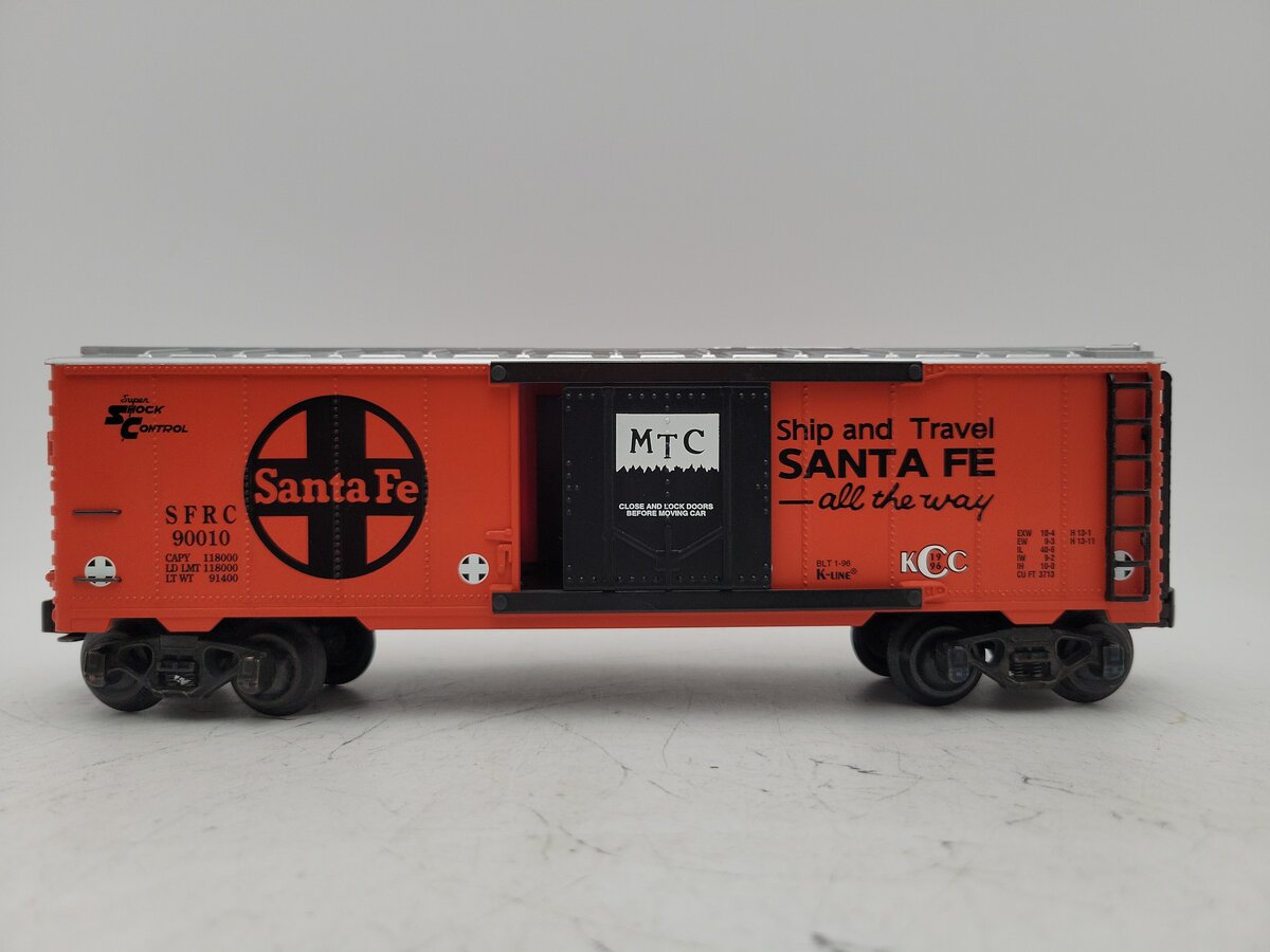 K-Line K90010 O Gauge Santa Fe "Collector's Club" Steel Sided Classic Reefer EX/Box