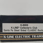K-Line K90010 O Gauge Santa Fe "Collector's Club" Steel Sided Classic Reefer EX/Box