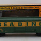 MTH 30-71239 O Gauge Reading Operating Boxcar w/Signal Man #18465 EX/Box