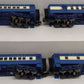 MTH 30-69363 O Gauge RailKing Jersey Central 4-Car 60’ Madison Passenger Set NIB