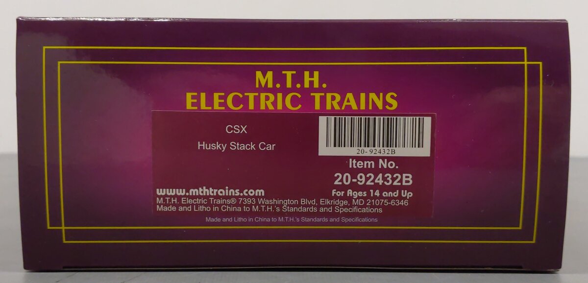 MTH 20-92432B O Scale DTTX Husky Stack Car #620311 NIB