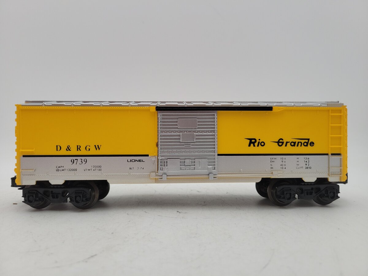 Lionel 6-9739 O Gauge Denver and Rio Grande Western Boxcar EX/Box