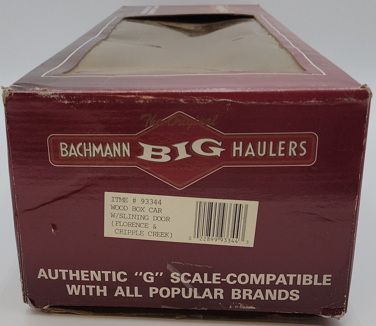 Bachmann 93344 G Scale Florence & Cripple Creek Wood Box Car #588 EX/Box
