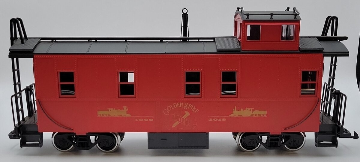 LGB 42793.150 G Scale Gold Spike 150 Year Anniversary Caboose (Metal Wheels) EX/Box