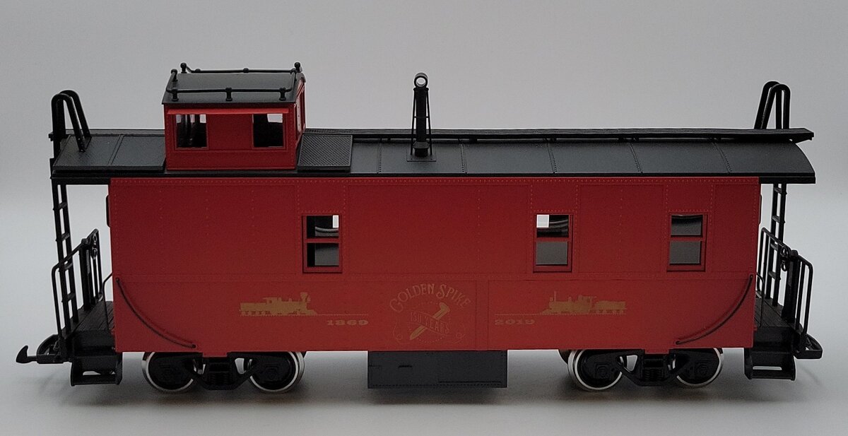 LGB 42793.150 G Scale Gold Spike 150 Year Anniversary Caboose (Metal Wheels) EX/Box