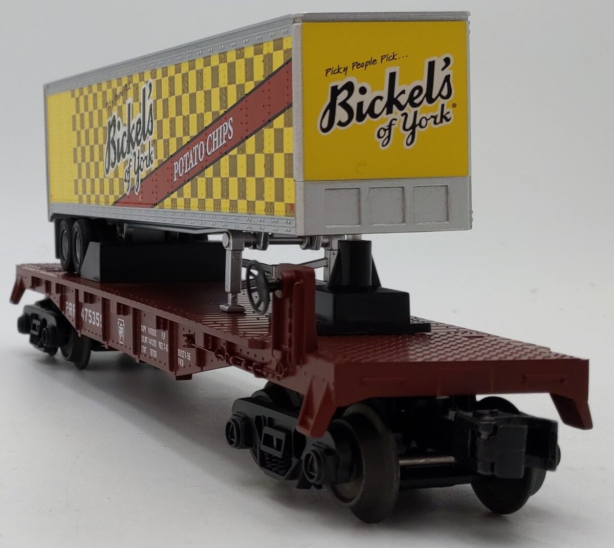 MTH 30-76891 Pennsylvania Flat Car w/40' Bickel's Trailer #475359 LN/Box