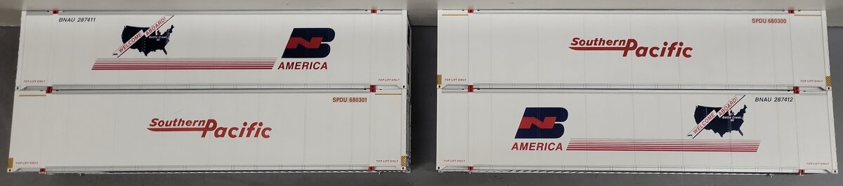 Lionel 6-11869 Southern Pacific Intermodal Husky Stack (Set of 2) EX/Box