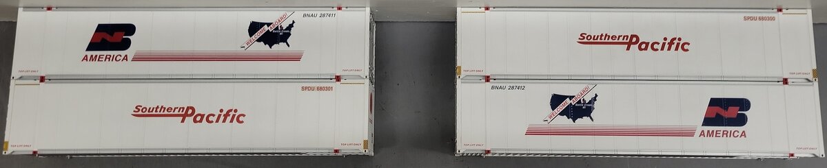 Lionel 6-11869 Southern Pacific Intermodal Husky Stack (Set of 2) EX/Box