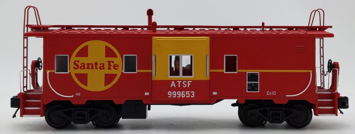MTH 20-91692 O Gauge Santa Fe Bay Window Caboose #999653 EX/Box