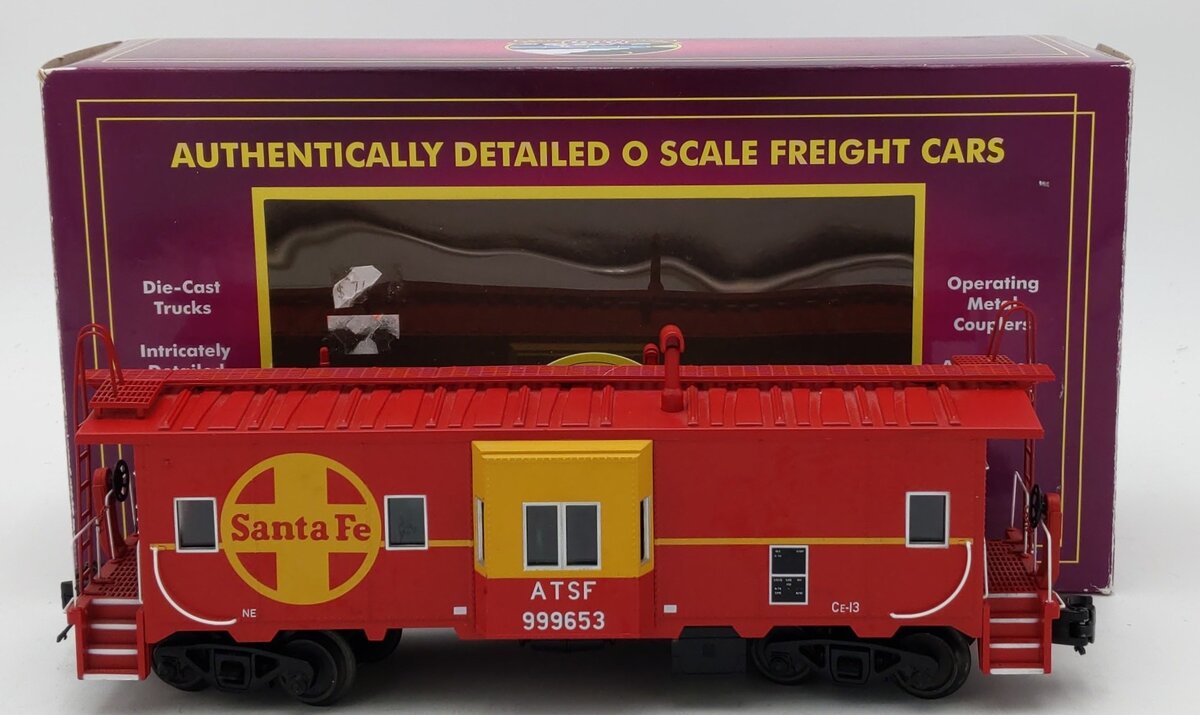 MTH 20-91692 O Gauge Santa Fe Bay Window Caboose #999653 EX/Box