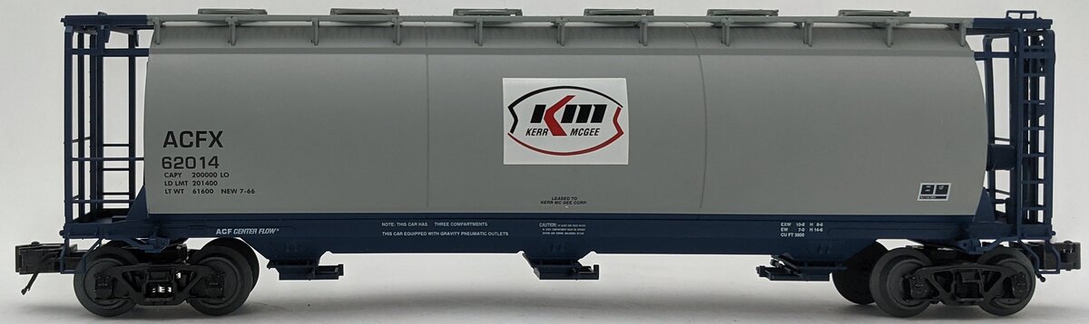 Atlas 6307-2 O Kerr-McGee ACF 3-Bay Cylindrical Hopper #62014 LN/Box