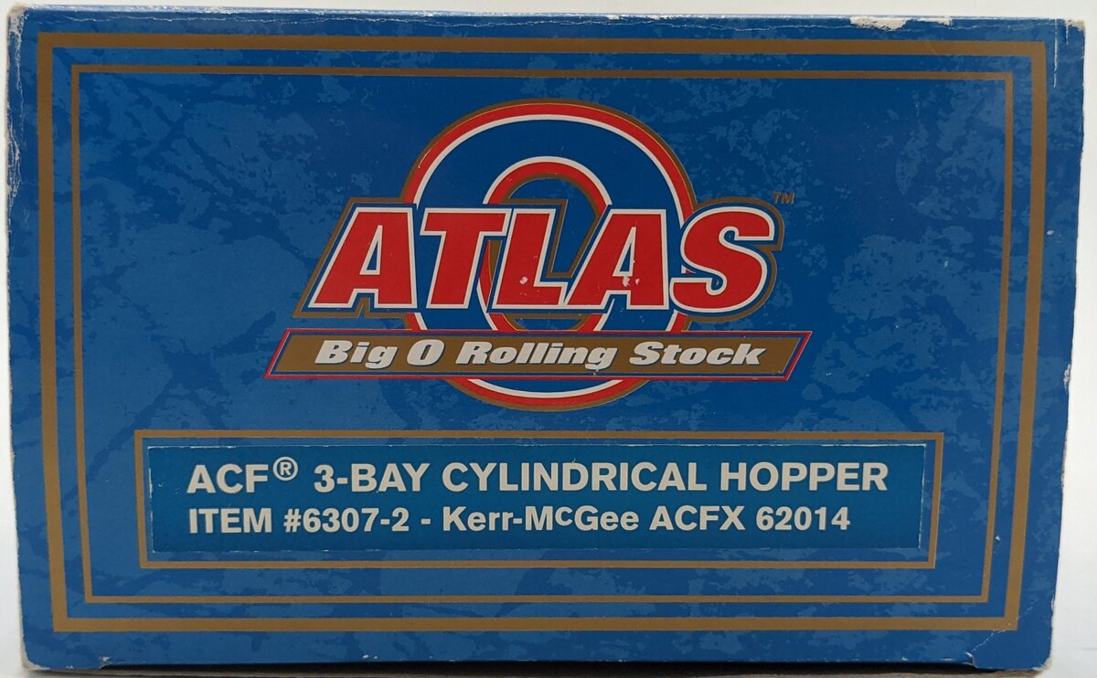 Atlas 6307-2 O Kerr-McGee ACF 3-Bay Cylindrical Hopper #62014 LN/Box