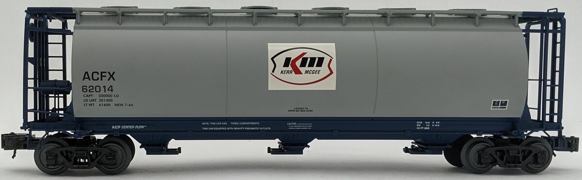 Atlas 6307-2 O Kerr-McGee ACF 3-Bay Cylindrical Hopper #62014 LN/Box