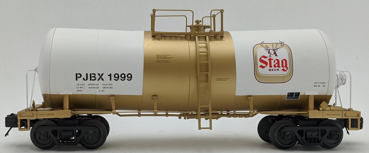 Atlas 3001759-2 O PJBX Stag Beer Premier Funnel Flow Tank Car 3-Rail #1999 EX/Box