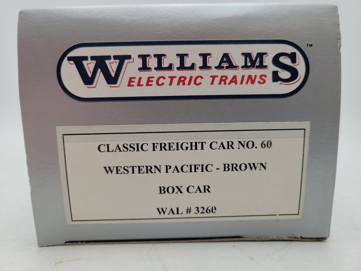 Williams 3260 O Scale Western Pacific Boxcar #19145 LN/Box