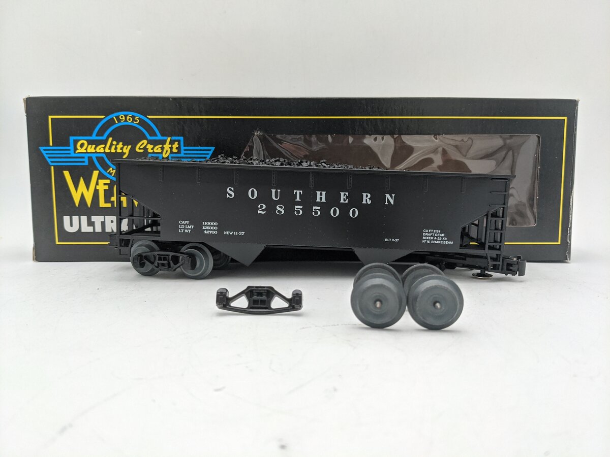 Weaver U1147L O Gauge Southern 2-Bay Offset Coal Hopper #285500 VG/Box