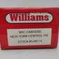 Williams CAB114 New York Central Porthole Caboose #20133 EX/Box