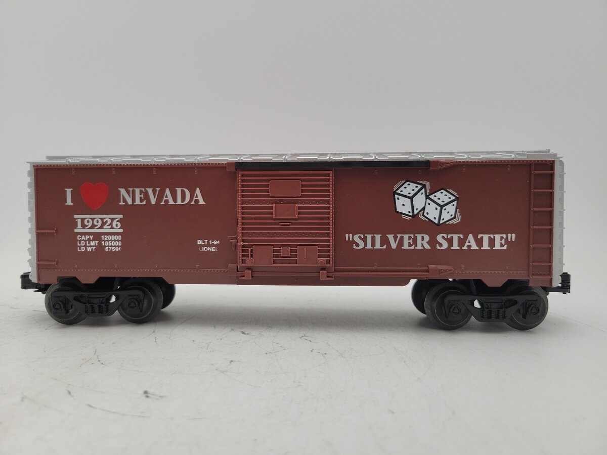 Lionel 6-19926 O Gauge I Love Nevada Boxcar EX
