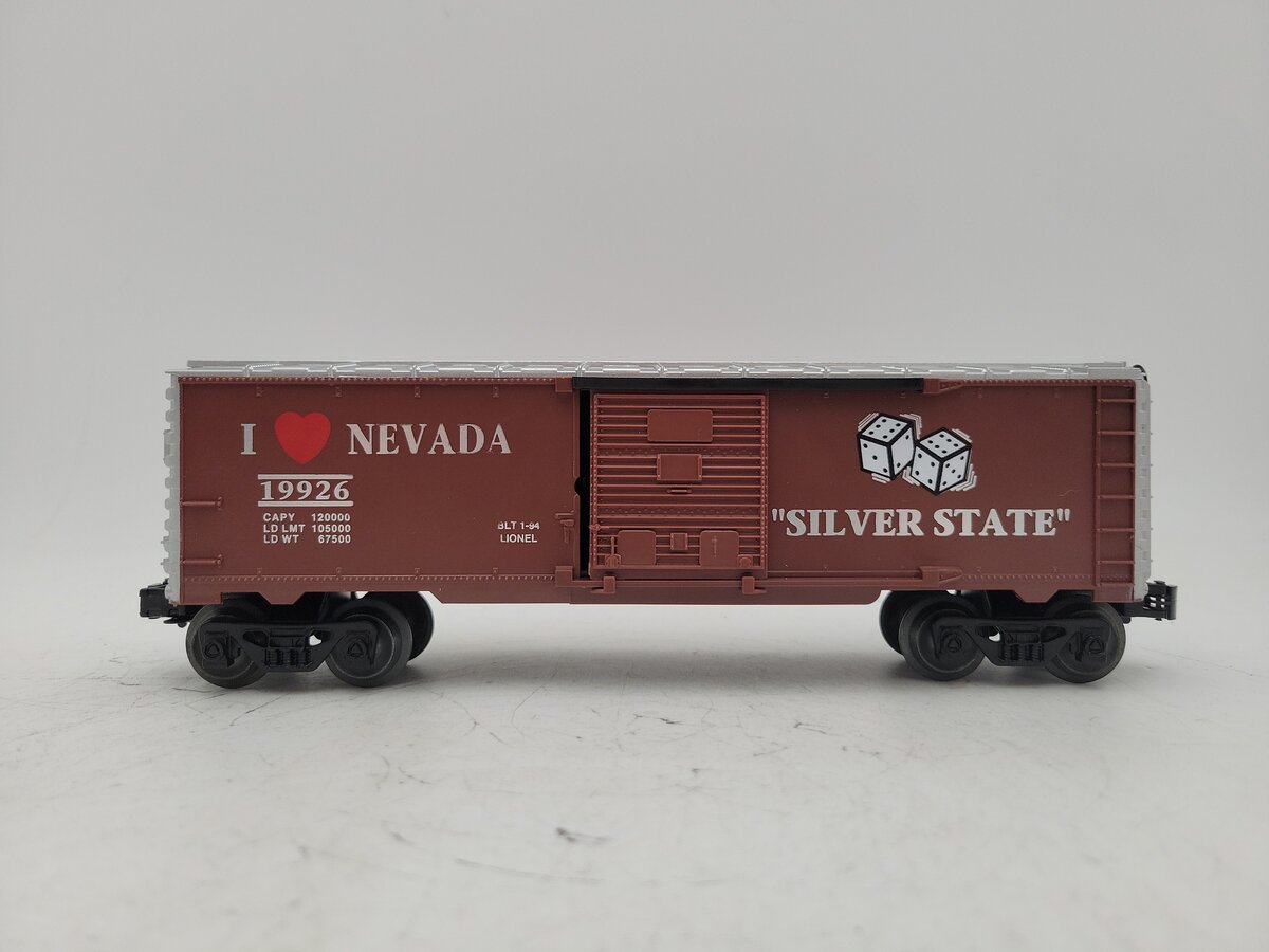 Lionel 6-19926 O Gauge I Love Nevada Boxcar EX