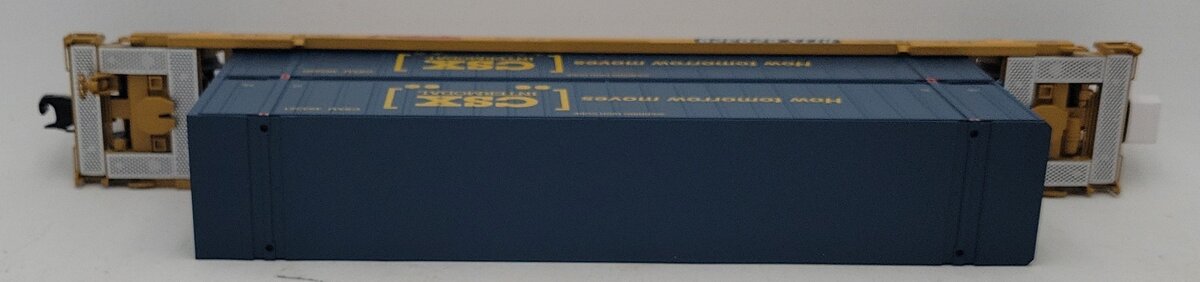 MTH 20-92432E O Gauge CSX DTTX Husky Stack Car #620329 NIB
