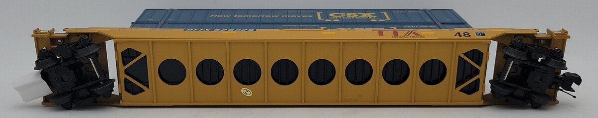 MTH 20-92432E O Gauge CSX DTTX Husky Stack Car #620329 NIB